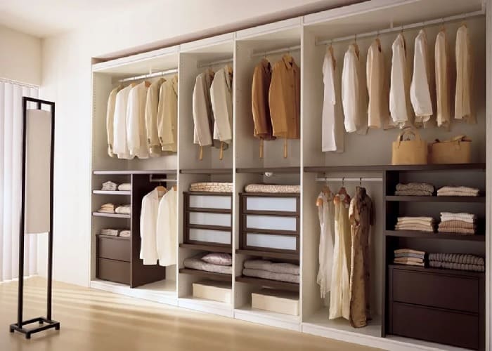 5 mẫu tủ quần áo gỗ thông minh, hiện đại 7 Tủ quần áo dạng âm tường